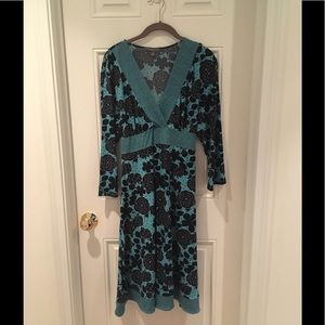 Faux Wrap Floral Dress